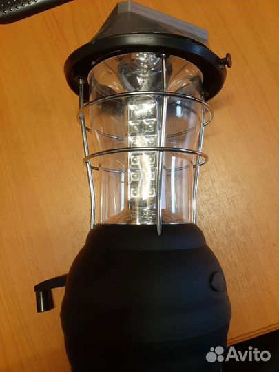 Фонарь настольный с динамо, требует ремонта