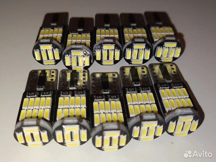 Диодные лампы т10 W5W (LED) Светодиодные лампочки