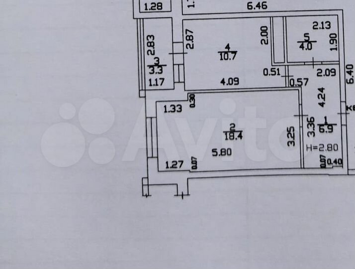 2-к. квартира, 43 м², 7/13 эт.