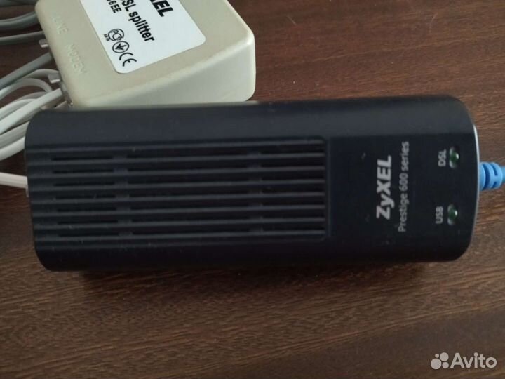 Adsl модем zuxel prestige и сплиттер