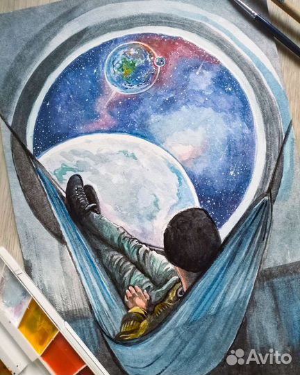 Картины акварелью на заказ, арт