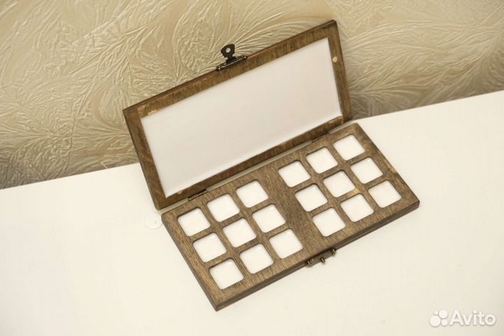 Пенал палитра для акварели ручной работы