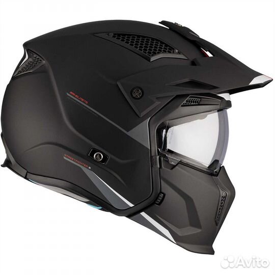 Motorcycle Мотошлем Trial MT Мотошлем streetfighter SV S Solid Matt Black