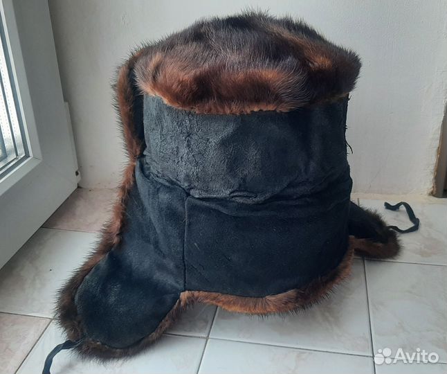 Норковая шапка мужская 57 р