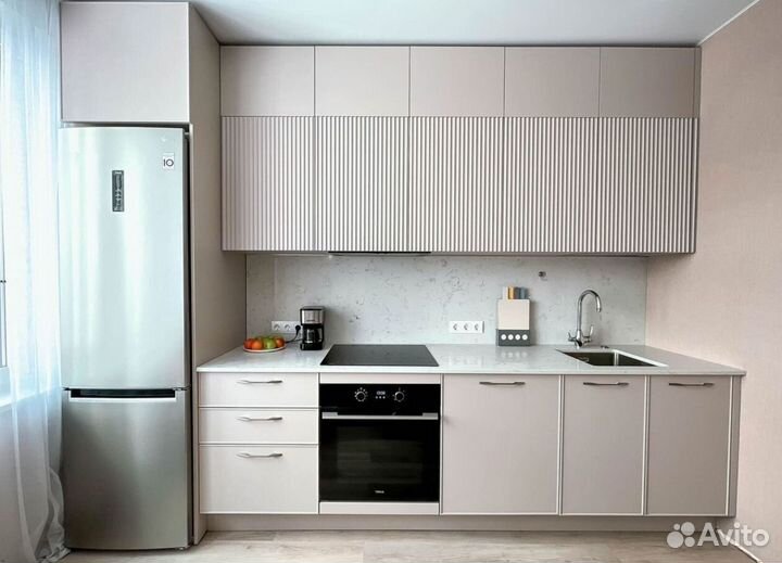 Кухня Розово-Алая на заказ с гарантией