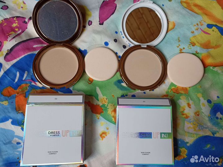 Пудра компактная бренд N.1 тон 2 и 3 бронь