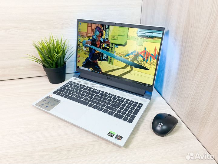 Игровой ноутбук Dell G15 R5 5600/RTX3050/16/512