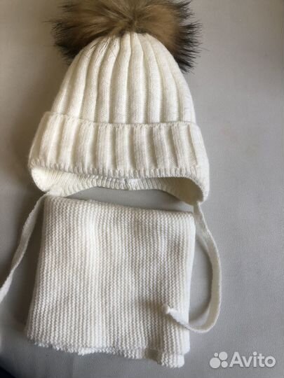 Зимняя шапка и снуд 48-54 размер