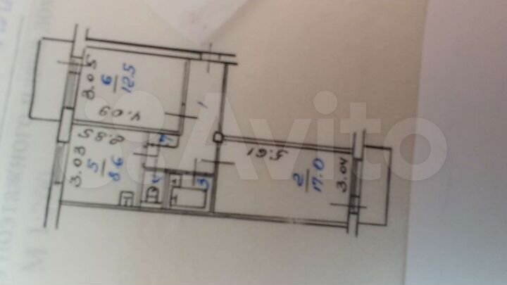 2-к. квартира, 50 м², 4/5 эт.