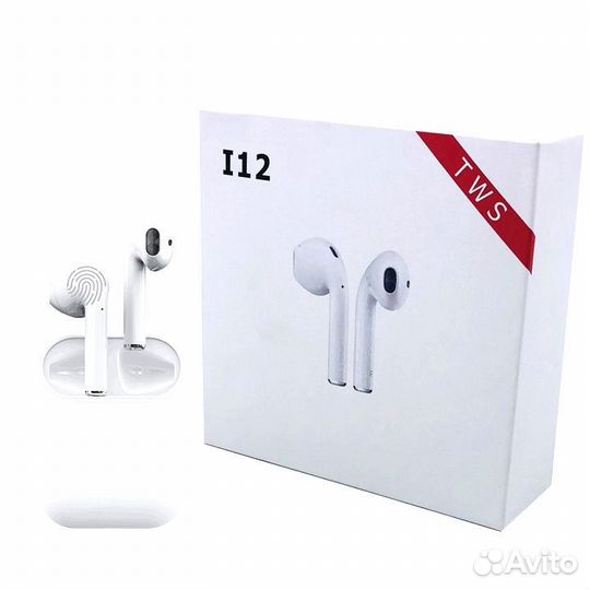 Наушники Аерподс Блютус копия с анимацией