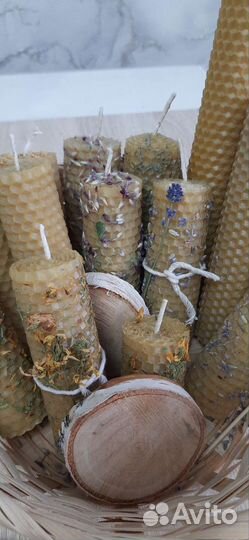 Свечи восковые медовые