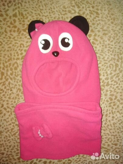 Шапка шлем и снуд 46-48 размер