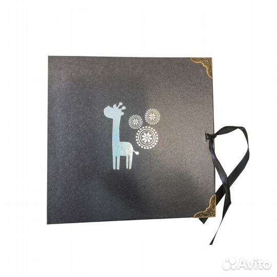 Необычный фотоальбом с чёрными листами Крафтин