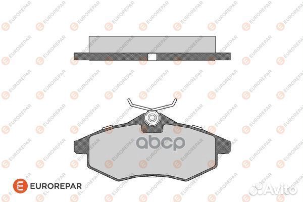 Колодки тормозные дисковые 1617257080 eurorepar