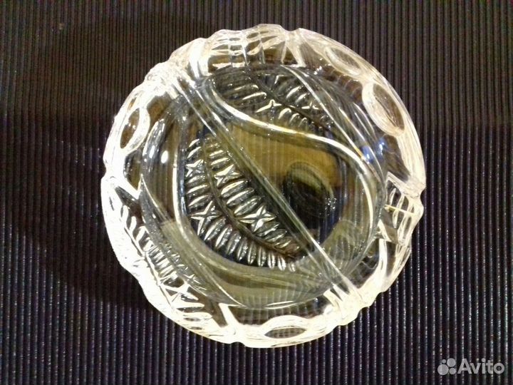 Пепельница. хрусталь. bohemia. чехословакия