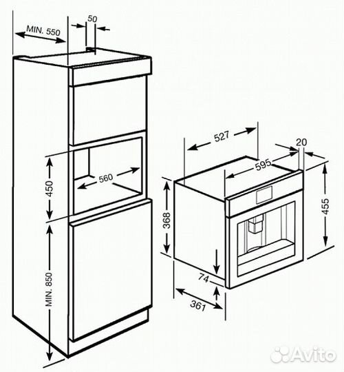 Кофемашина smeg cmsc45b