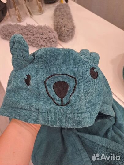 Махровый детский халат 98/104см