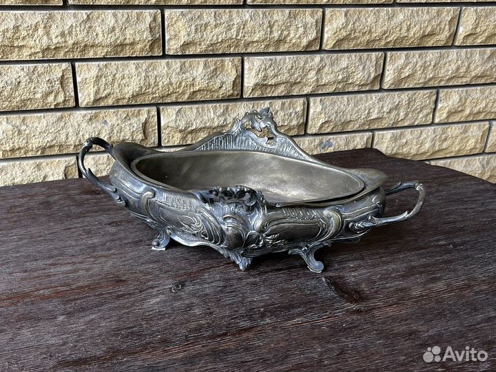 Кашпо антикварное бронза