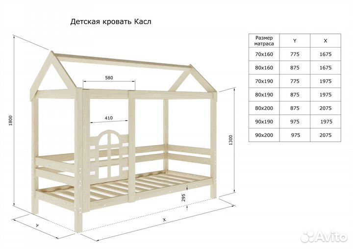 Детская кровать опт