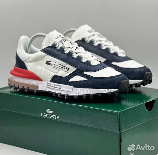 Кроссовки мужские Lacoste бело синие 41-45