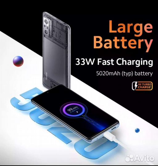 Новый Redmi note 10 pro, 8/256 GB, Aurora Green