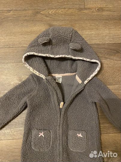 Комбинезон детский carter’s 9 мес кофты флисовые