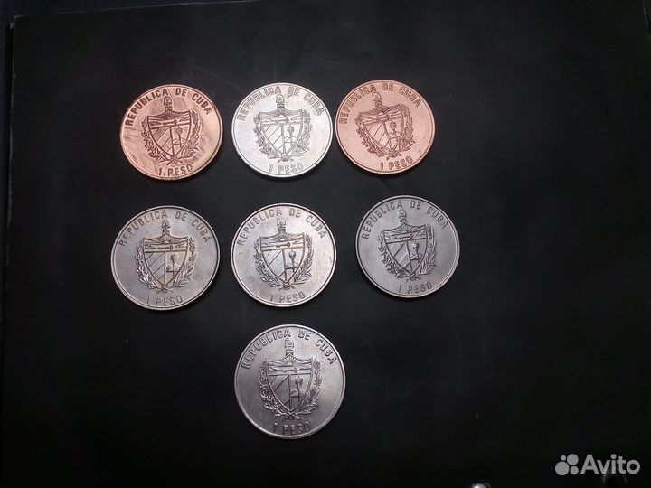Монеты Кубы 1 песо