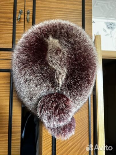 Шапка из натурального меха песца