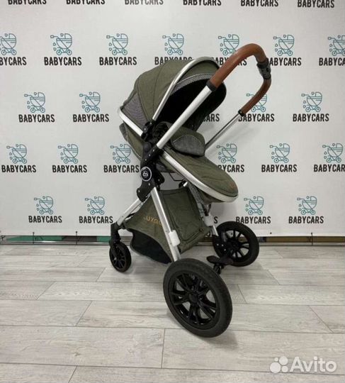 Коляска 3в1 Новая трансформер (Оливковый)