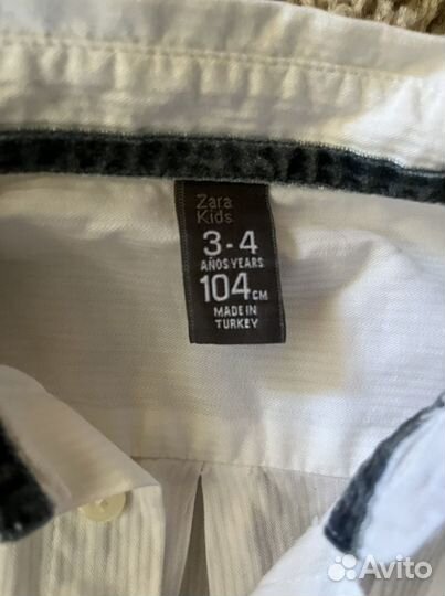 Две рубашки зара и la redoute, на мальчика 104-110