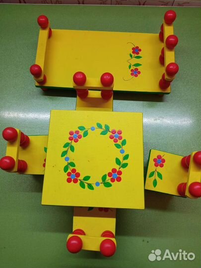 Кукольный набор. СССР Мебель