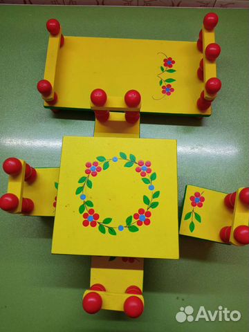 Кукольный набор. СССР Мебель