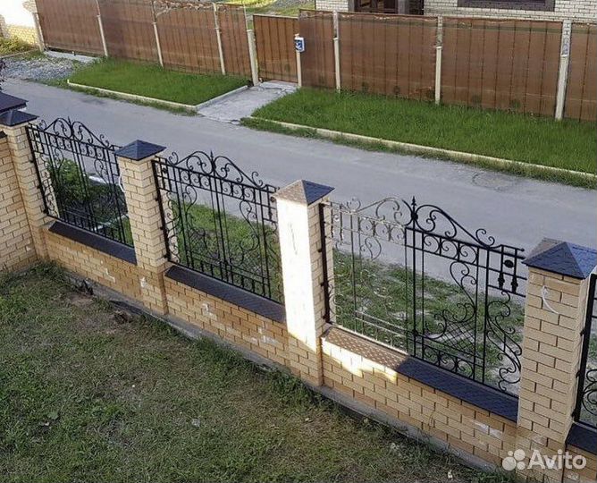 Колпак полимерпесчаный и парапет