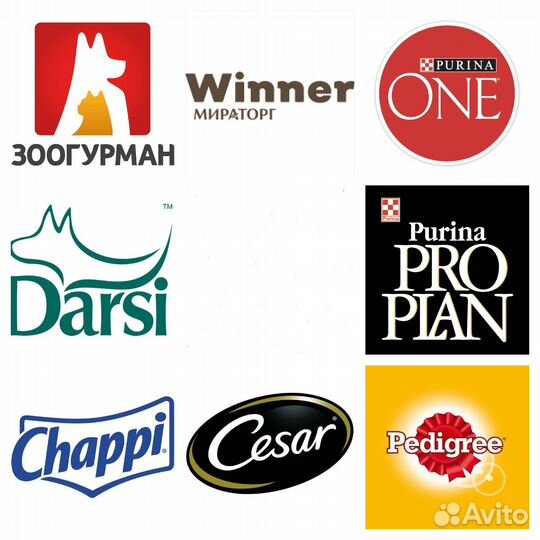 Влажный корм для собак в ассортименте