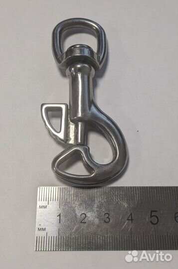 Карабин с вертлюгом 90 мм