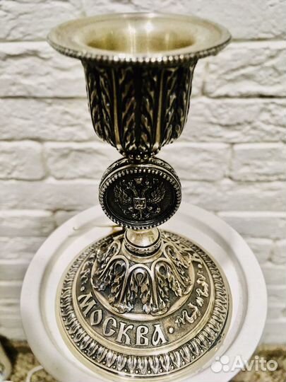 Эксклюзив Серебряный подсвечник Новый
