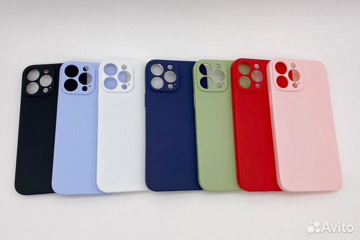 Чехол Силикон матовый Full camera iPhone 13