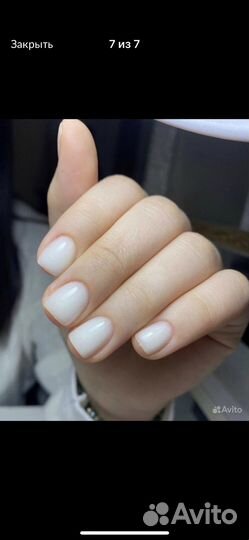 Модель на наращивание,маникюр с покрытием гель лак