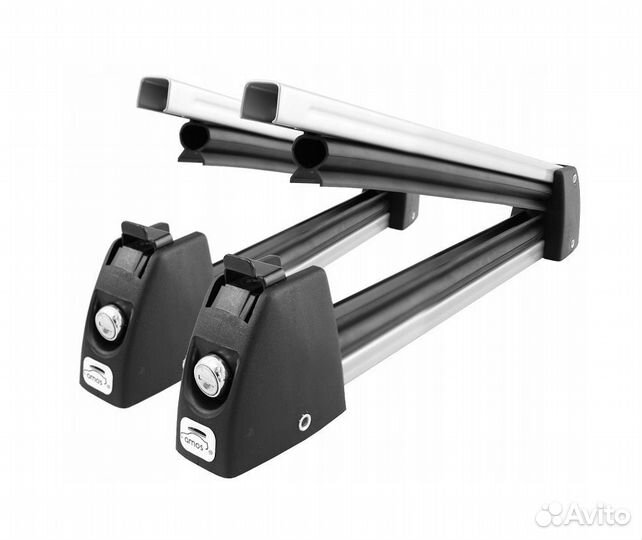 Крепления для перевозки 3-х пар лыж amos серебро