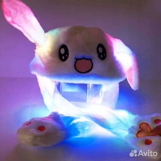 Шапки светящиеся с двигающимися ушами