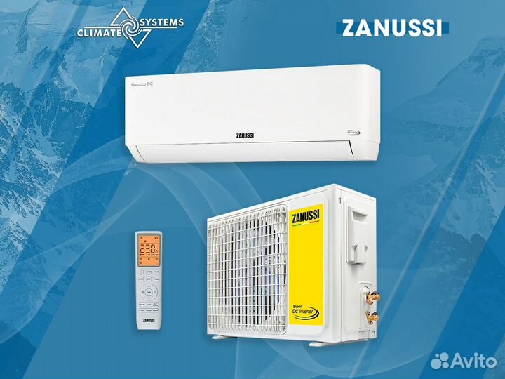 Сплит новый кондиционер Zanussi zacs/I-09 HS/N1