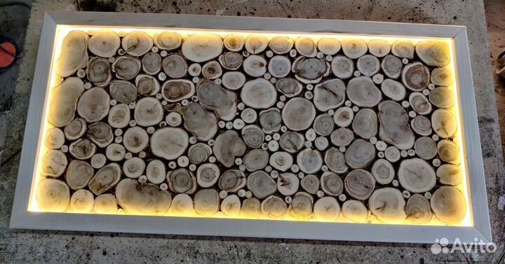 Панно из можжевельника