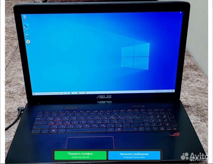 Ноутбук Asus Rog Core i7 6-го поколения, Игровой