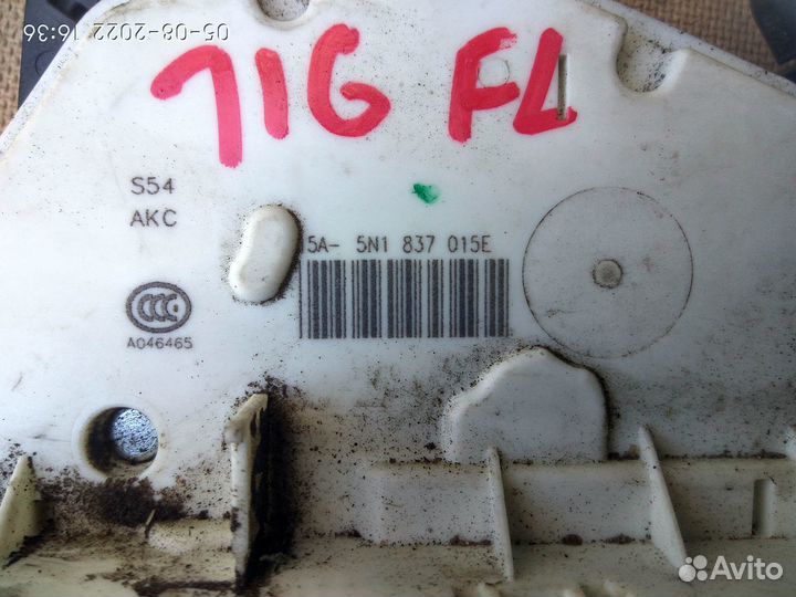 Замок передней левой двери Фольксваген Тигуан 10г