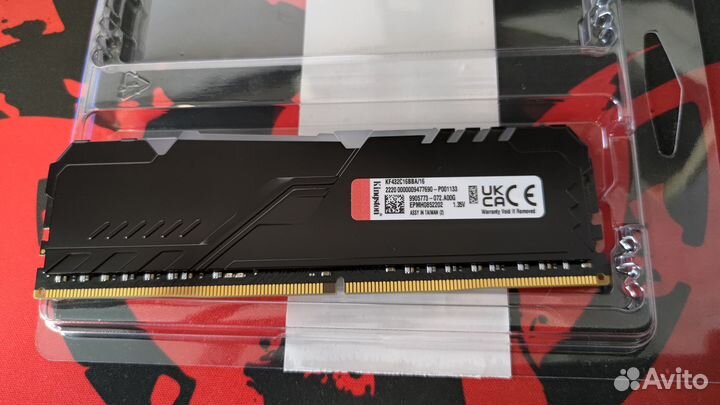 Оперативная память Kingston Fury 16gbddr4 3200 RGB