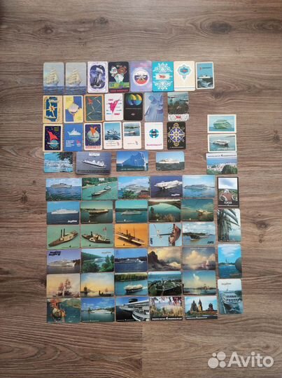 Календарик СССР морфлот речфлот реклама внешторг