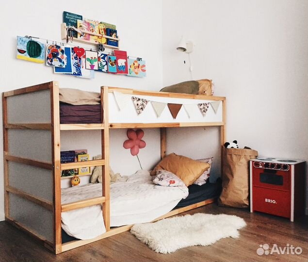 Детская кровать IKEA Kura с матрасом