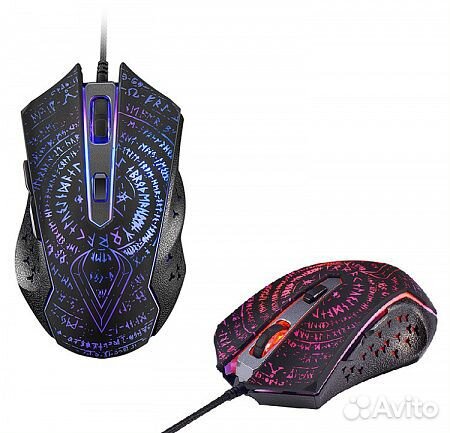 Мышь проводная Qumo Valhalla M35,оптическая,6 кноп