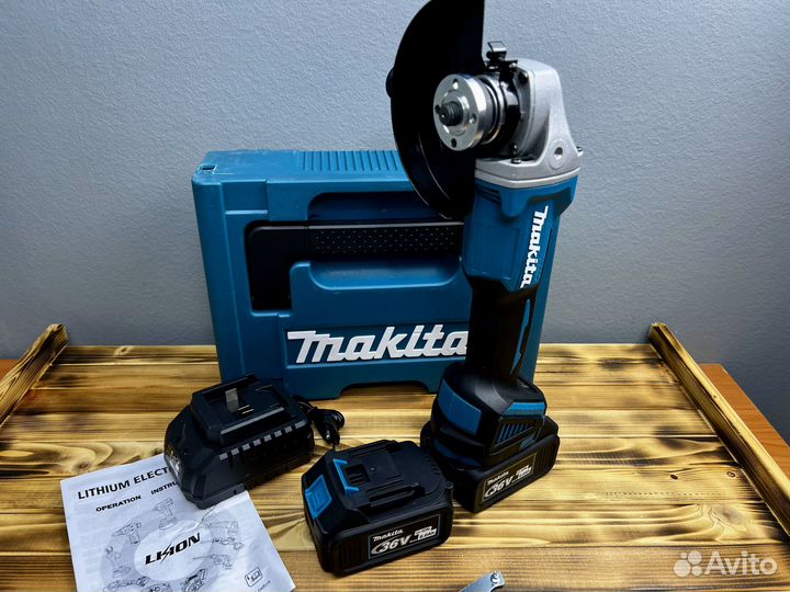 Аккумуляторная ушм болгарка Makita