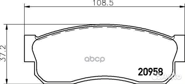 Колодки тормозные дисковые перед (PF-2080)